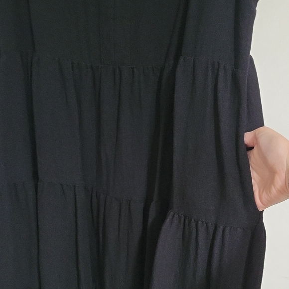 Entro Black Ruffled Dress - Picture 5 of 7